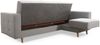 robin 'Hilton' Ecksofa mit Bettkasten und 2 Kissen, Schaumstoff silber, 225 x 158 x 100 cm Bild 3