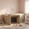 vidaXL Hochbett mit Schreibtisch für Kinder Sonoma-Eiche Holzwerkstoff 3422669 Bild 1