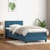 vidaXL Boxspringbett mit Matratze & LED Dunkelblau 80x210 cm Samt 3317245 Bild 4