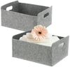 Bada Bing Aufbewahrungskorb Filzkorb grau mit Trännfach faltbarer Organizer Regal, Kleiderschrank (2er Set Faltkorb, 2 St), mit Trennfächern Bild 3