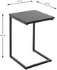 Beistelltisch >52593< in schwarz, MDF, Metall - 33x60x35cm (BxHxT) Bild 2