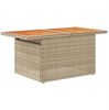 vidaXL 10-tlg. Garten-Sofagarnitur mit Kissen Beige Poly Rattan 3327195 Bild 4