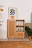 Dmora Kommode Jingu, Wohnzimmerbuffet, Wohnzimmer-Sideboard, Moderne Küchen-Speisekammer, 90x40h110 cm, Eiche Bild 4