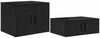 vidaXL Aufbewahrungsschrank 2 pcs Schwarz Eichen-Optik 866660 Bild 2