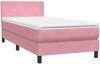 vidaXL Boxspringbett mit Matratze & LED Rosa 90x220 cm Samt 3316724 Bild 5