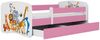 Raumhirsch Furniture Kinderbett 70x140, 80x160, 80x180 cm - Komplettset mit Matratze & Schublade (Bett für Mädchen, Einzelbett für Kinder von 2-12 Jahren, Rausfallschutz und Lattenrost), verschiedene Farben & Designs Bild 3