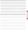vidaXL Doppelrollo Weiß 120x150 cm Stoffbreite 115,9 cm Polyester 4014759 Bild 5