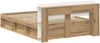 vidaXL Bettgestell mit Stauraum Artisan-Eiche 135x190 cm 3433367 Bild 4