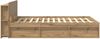 vidaXL Bettgestell mit Stauraum Artisan-Eiche 135x190 cm 3433367 Bild 3