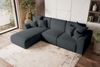 99rooms Gusto Ecksofa Cordstoff POSO Graphit Links mit Schlaffunktion Bild 3