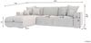99rooms Gusto Ecksofa Cordstoff POSO Graphit Links mit Schlaffunktion Bild 4