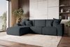 99rooms Gusto Ecksofa Cordstoff POSO Graphit Links mit Schlaffunktion Bild 2