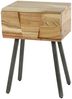 KAWOLA Nachttisch ANYL Beistelltisch Akazie massiv natur 1 Schublade 60 x 30 x 40 cm Bild 3