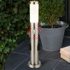 Stehleuchte, silber, Bewegungsmelder, 2x Steckdose, VT-838 Bild 2