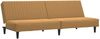 vidaXL Schlafsofa 2-Sitzer Braun Samt 375934 Bild 2
