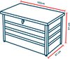 GFP Primeyard Gartenbox 102x61x61 cm Aufbewahrungsbox Auflagenbox Gartentruhe Metall anthrazit wasserdicht Bild 3