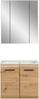 Badkombination (B/H/T: 60x185x46 cm) in Artisan Oak Nachbildung und Artisan Oak Nachbildung Bild 2