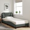 vidaXL Bett mit Matratze "Hvar" Dunkelgrau 90x190 cm Stoff 3208500 Bild 3