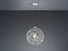 LED Kugel Pendelleuchte Grau Antik mit Drahtgeflecht, Ø 40cm Bild 3
