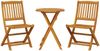 vidaXL 3-tlg. Bistro-Set Klappbar Massivholz Akazie 3295251 Bild 2