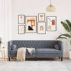 vidaXL Chesterfield-Sofa mit Nackenrollen 3-Sitzer Dunkelgrau Samt 372694 Bild 3