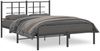 vidaXL Bettgestell mit Kopfteil Metall Schwarz 140x200 cm 355562 Bild 2