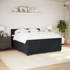 vidaXL Boxspringbett mit Matratze Schwarz 180x200 cm Samt 3288692 Bild 5