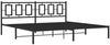 vidaXL Bettgestell mit Kopfteil Metall Schwarz 200x200 cm 374248 Bild 3