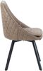 Essstuhl Esszimmerstuhl Designstühle PU Lederbezug in Antik Optik Küchenstuhl Taupe 2 St. Bild 3