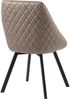 Essstuhl Esszimmerstuhl Designstühle PU Lederbezug in Antik Optik Küchenstuhl Taupe 2 St. Bild 4
