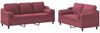vidaXL 2-tlg. Sofagarnitur mit Kissen Weinrot Stoff 3201856 Bild 2
