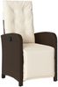vidaXL 3-tlg. Bistro-Set mit Kissen Braun Poly Rattan 365202 Bild 4