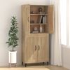 Sideboard Sonoma-Eiche 69,5 x 34 x 90 cm Holzwerkstoff [812144] Bild 3