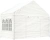 vidaXL Pavillon mit Dach Weiß 13,38x4,08x3,22 m Polyethylen 3155490 Bild 2