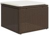 vidaXL 6-tlg. Garten-Sofagarnitur mit Kissen Braun Poly Rattan 3221662 Bild 5