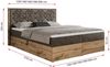 Boxspringbett mit Kopfteil und Topper, Polsterbett - NESSI - 120 x 200 cm - Braun Velvet - H4 - Topper Visco Bild 5