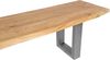 Sitzbank Baumkante 200 cm natur massiv Akazie silber 62088245 Bild 3