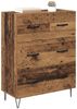 Sideboard, Kommode Altholz 69,5 x 34 x 90 cm Verbundholz und Eisen j808p Bild 3