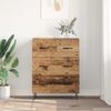 Sideboard, Kommode Altholz 69,5 x 34 x 90 cm Verbundholz und Eisen j808p Bild 4