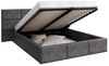 FDM Polsterbett Bettrahmen Bettgestell 90x200, 120x200, 140x200, 160x200, 180x200cm (MADE IN EU - mit hochwertigem Velours Bezug Trinity, Bettrahmen, Bett, Optional mit Matratze bestellbar, mit gepolsterten Wandpaneelen als stilvolle Kopfteil-Alternati... Bild 4