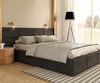 FDM Polsterbett Bettrahmen Bettgestell 90x200, 120x200, 140x200, 160x200, 180x200cm (MADE IN EU - mit hochwertigem Velours Bezug Trinity, Bettrahmen, Bett, Optional mit Matratze bestellbar, mit gepolsterten Wandpaneelen als stilvolle Kopfteil-Alternati... Bild 3