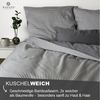 MAGANO Spannbettlaken, Luxus Streifen Bettlaken aus Bambus & Baumwolle Satin, Gummizug: rundum, 400 TC Luxusqualität, Hypoallergen, Thermoregulierend Bild 3