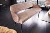 riess-ambiente Sitzbank PARIS 160cm greige / schwarz (Einzelartikel, 1-St), Esszimmer · Samt · Metall · Rückenlehne · Schlafzimmer · Retro Design Bild 3