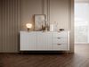 AX LIVING Kleider Kommode Vespasia 163 2T3S 163,2cm Weiß XXL Sideboard Bild 3