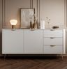 AX LIVING Kleider Kommode Vespasia 163 2T3S 163,2cm Weiß XXL Sideboard Bild 2