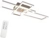 ZMH LED Deckenleuchte Wohnzimmer Schwarz 2/3 Rahmen Modern Dimmbar Schlafzimmer, Augenschutz, LED fest integriert, 3000-6500k, 36W Rechteckig Design mit Fernbedienung Esszimmerlampe Bild 2