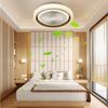 oyajia Deckenleuchte 50W RGB LED Deckenleuchte mit Bluetooth Lautsprecher, Deckenventilator, Luftzirkulationsfunktion, LED fest integriert, RGB Farbwechsel (3000~6500K), Dimmbar LED Deckenventilator Leuchte,für Schlafzimmer Küche Hotel Bild 3