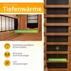 Artsauna Infrarotkabine Kiruna160 mit 6 Vollspektrum- & 3 Flächenstrahler, 3 Personen, 160x105x190 cm, LED Farblicht & Glastür, Infrarotsauna Sauna Bild 3