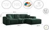 Kaiser Möbel Ecksofa Eckcouch SIENA L-Form, Stoff Poso/Salvador/Maloy/Artico/Velo, Einzelsofa, Bequem, originelles Design, praktisch, viele Farben Bild 3