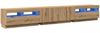 vidaXL TV-Schrank mit LED-Leuchten Artisan-Eiche 260x35x40 cm 3329168 Bild 3